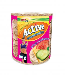Bona Vita Active celozrnné chlebíčky 90g ryžové s pohánkou